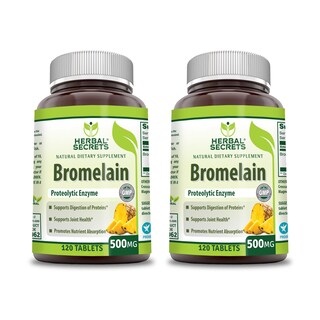 Foto 1 | Foto 1 | Suplemento Herbal Secrets De Bromelina 500 Mg 120 Tabletas X2 - Venta Internacional.