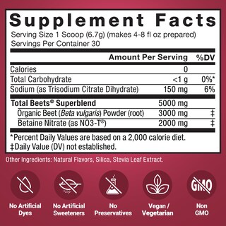 Foto 6 | Foto 6 | Suplemento Force Factor Total Beets Superfood Paquete De 2 60 Porciones - Venta Internacional.