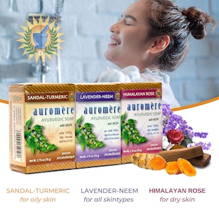 Foto 7 | Foto 7 | Soap Auromere Variety Pack De 3 Jabones Veganos Hechos A Mano De 80 Ml - Venta Internacional.