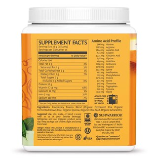 Foto 2 | Foto 2 | Proteína En Polvo Sunwarrior Clean Vegan Sin Sabor 15 Porciones - Venta Internacional.