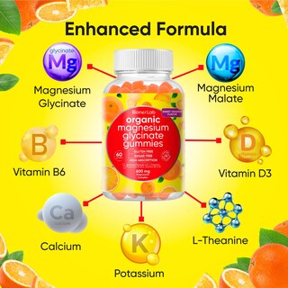 Foto 3 | Foto 3 | Suplemento: Gomitas Masticables De Glicinato De Magnesio Bionerlab 600 Mg - Venta Internacional.
