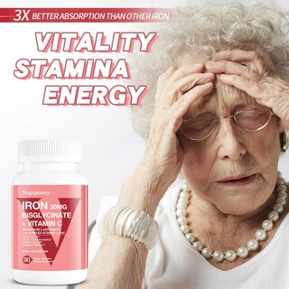 Foto 6 | Foto 6 | Suplementos De Hierro Vegepower Bisglicinato De Hierro 30 Mg 90 Cápsulas - Venta Internacional.