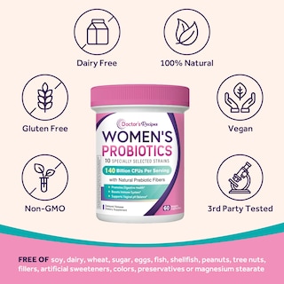 Foto 6 | Foto 6 | Probiotics Doctor's Recipes Women 140 Mil Millones De Cfu 60 Cápsulas - Venta Internacional.