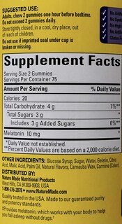 Foto 2 | Foto 2 | Suplemento Para Dormir Nature Made Melatonina 10 Mg 150 Gomitas - Venta Internacional.