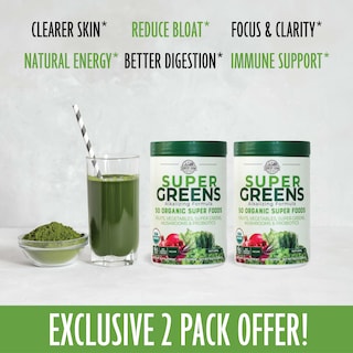 Foto 3 | Foto 3 | Mezcla De Bebidas Super Greens Country Farms 300 G 40 Porciones Paquete De 2 - Venta Internacional.