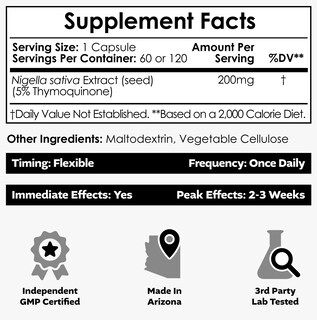 Foto 2 | Foto 2 | Cápsulas De Extracto De Nigella Sativa Nootropics Depot 200 Mg 120 - Venta Internacional.