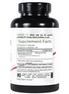 Foto 2 | Foto 2 | Extracto De Raíz De Valeriana Supplement Healthfare 3000 Mg 240 Cápsulas - Venta Internacional.