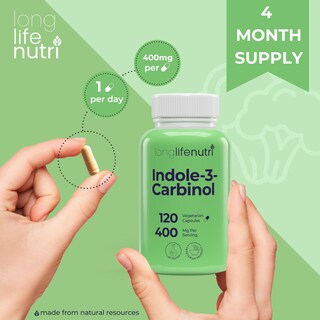 Foto 5 | Foto 5 | Suplemento Longlife Nutri Indol-3-carbinol 400 Mg 120 Cápsulas - Venta Internacional.