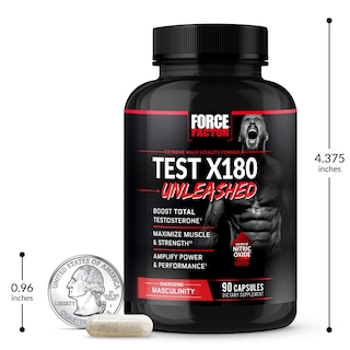 Foto 7 | Foto 7 | Potenciador De Testosterona Force Factor Test X180 Unleashed 90 Cápsulas - Venta Internacional.