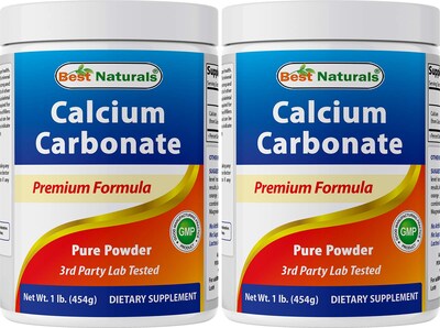 Foto 1 | Foto 1 | Polvo De Carbonato De Calcio Best Naturals 1 Kg (paquete De 2) - Venta Internacional.