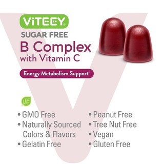 Foto 5 | Foto 5 | Gummies Viteey Complejo De Vitamina B Con Vitamina C 60 Unidades - Venta Internacional.