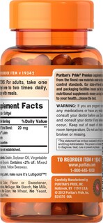 Foto 2 | Foto 2 | Suplemento De Luteína Extra Lutigold De Puritan's Pride Healthy Eyes - Venta Internacional.