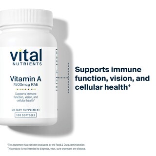 Foto 3 | Foto 3 | Suplemento De Vitamina A Vital Nutrients 7500 Mcg Rae 100 Cápsulas - Venta Internacional.