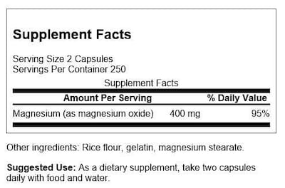 Foto 2 | Foto 2 | Suplemento Swanson Magnesium Bone & Muscle Health 500 Cápsulas - Venta Internacional.