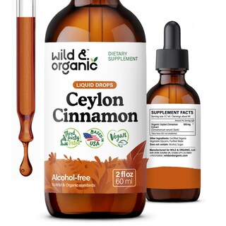 Foto 1 | Foto 1 | Extracto Líquido De Canela En Gotas Wild & Organic 500 Mg 60 Ml - Venta Internacional.