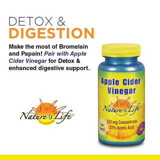 Foto 4 | Foto 4 | Suplemento Nature's Life De Bromelina Y Papaína 250 Mg 100 Cápsulas - Venta Internacional.