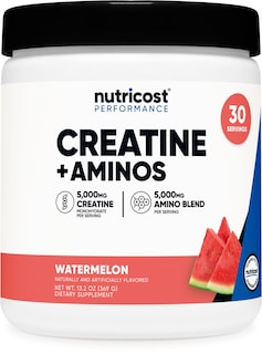 Foto 1 | Foto 1 | Suplemento Nutricost Creatina + Aminos 30 Porciones De Sandía - Venta Internacional.