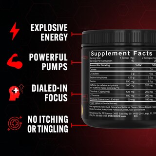 Foto 4 | Foto 4 | Pre Workout Powder Pescience Prolific Para Hombres Y Mujeres 40 Dosis - Venta Internacional.