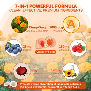Foto 4 | Foto 4 | Gomitas De Luteína Y Zeaxantina De 25 Mg De Supplements Neviss (paquete De 2) - Venta Internacional.