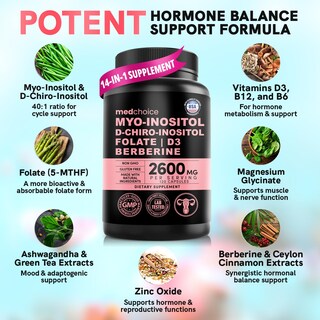 Foto 3 | Foto 3 | Suplemento Medchoice De Inositol 14 En 1 Para El Equilibrio Hormonal Femenino - Venta Internacional.