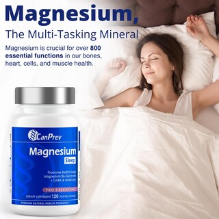 Foto 2 | Foto 2 | Suplemento Canprev Con Bisglicinato De Magnesio Quelado Más Gaba Y Melatonina 120 Cápsulas Vegetales - Venta Internacional.