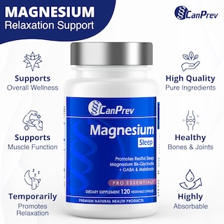 Foto 3 | Foto 3 | Suplemento Canprev Con Bisglicinato De Magnesio Quelado Más Gaba Y Melatonina 120 Cápsulas Vegetales - Venta Internacional.
