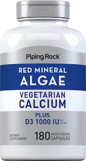 Foto 1 | Foto 1 | Suplemento Piping Rock Red Mineral Algae Calcium 180 Cápsulas - Venta Internacional.