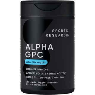 Foto 1 | Foto 1 | Suplemento Sports Research Alpha Gpc 630 Mg 120 Cápsulas - Venta Internacional.