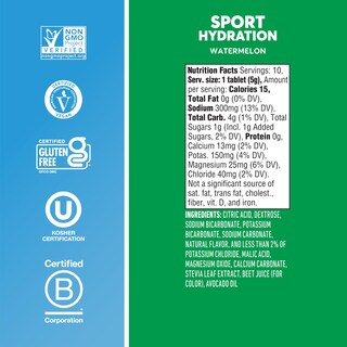 Foto 5 | Foto 5 | Tabletas Electrolíticas Nuun Sport Sandía Paquete De 8 (80 Porciones) - Venta Internacional.