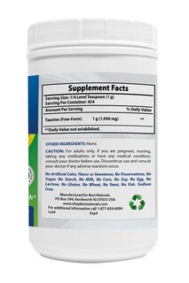 Foto 3 | Foto 3 | Taurina En Polvo Best Naturals 1 Kg 100% Pura En Forma Libre - Venta Internacional.