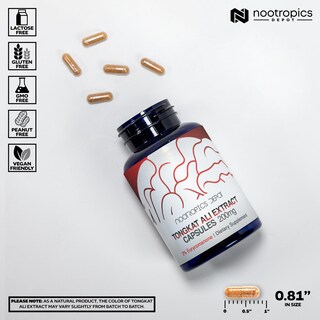 Foto 3 | Foto 3 | Suplemento Nootropics Depot Tongkat Ali Extract 200 Mg 120 Cápsulas - Venta Internacional.