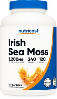 Foto 1 | Foto 1 | Suplemento Nutricost Extracto De Musgo Marino Irlandés 1200 Mg 240 Cápsulas - Venta Internacional.