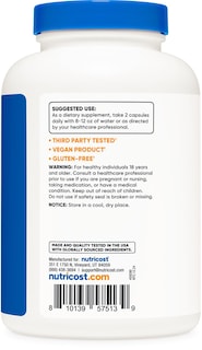 Foto 4 | Foto 4 | Suplemento Nutricost Extracto De Musgo Marino Irlandés 1200 Mg 240 Cápsulas - Venta Internacional.