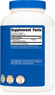 Foto 5 | Foto 5 | Suplemento Nutricost Extracto De Musgo Marino Irlandés 1200 Mg 240 Cápsulas - Venta Internacional.