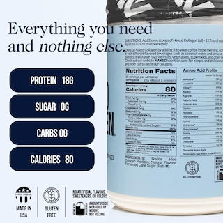 Foto 2 | Foto 2 | Proteína De Péptidos De Colágeno En Polvo Naked Caramel 600 Ml - Venta Internacional.