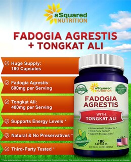 Foto 2 | Foto 2 | Suplemento Asquared Nutrition Fadogia Agrestis 600 Mg + Tongkat Ali 400 Mg - Venta Internacional.