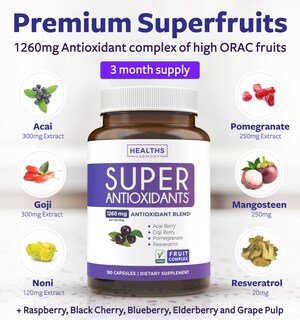 Foto 2 | Foto 2 | Superantioxidantes Harmony De Supplement Healths 180 Cápsulas - Venta Internacional.