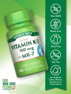 Foto 3 | Foto 3 | Suplemento De Vitamina K2 Mk-7 De Nature's Truth 100 Mcg 180 Cápsulas Blandas - Venta Internacional.