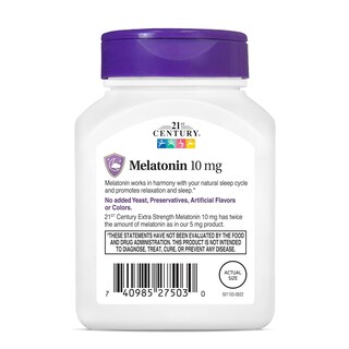 Foto 7 | Foto 7 | Tabletas De Disolución Rápida De Melatonina 10 Mg 120 Tabletas X 2 - Venta Internacional.