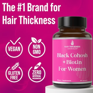 Foto 6 | Foto 6 | Suplemento Para Maximizar El Grosor Del Cabello Con Biotina Cohosh Negro - Venta Internacional.