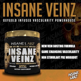 Foto 4 | Foto 4 | Polvo Para Antes Del Entrenamiento Insane Labz Insane Veinz Gold 30 Porciones - Venta Internacional.