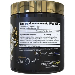 Foto 3 | Foto 3 | Paquete Previo Al Entrenamiento: Insane Labz Psychotic Gold Y Veinz Gold - Venta Internacional.