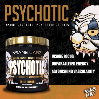 Foto 4 | Foto 4 | Polvo Para Antes Del Entrenamiento Insane Labz Psychotic Gold 35 Porciones - Venta Internacional.
