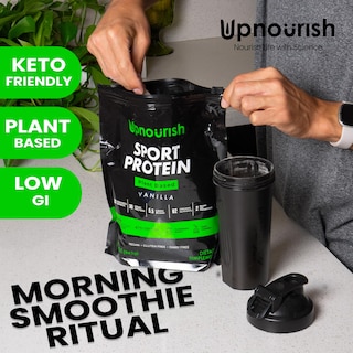 Foto 6 | Foto 6 | Proteína Deportiva Vegana En Polvo Upnourish Vanilla 600 G - 20 Porciones - Venta Internacional.