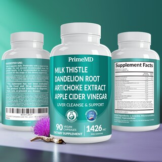 Foto 7 | Foto 7 | Suplemento De Limpieza Hepática Primemd 32 En 1 Con Cardo Mariano 1426 Mg - Venta Internacional.