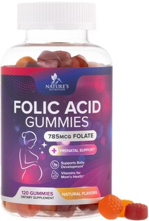 Foto 1 | Foto 1 | Gomitas Prenatales De Ácido Fólico Nature's Nutrition 785 Mcg 120 Unidades - Venta Internacional.