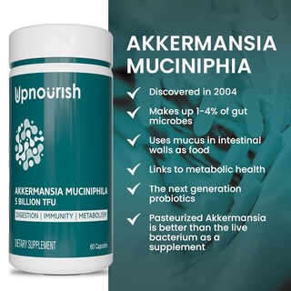 Foto 2 | Foto 2 | Suplemento Upnourish Probiotics 5 Mil Millones De Tfu Akkermansia 60 Cápsulas - Venta Internacional.