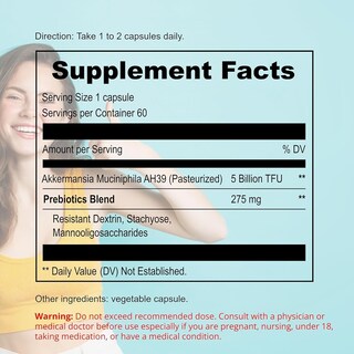 Foto 5 | Foto 5 | Suplemento Upnourish Probiotics 5 Mil Millones De Tfu Akkermansia 60 Cápsulas - Venta Internacional.