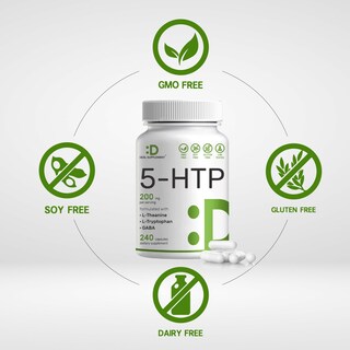 Foto 3 | Foto 3 | Oferta De Suplementos 5-htp 200 Mg 240 Cápsulas Con L-teanina L-tr - Venta Internacional.