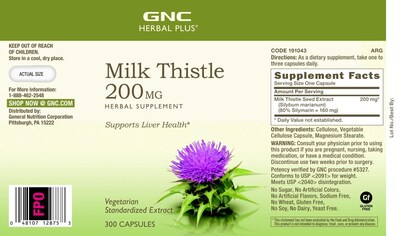 Foto 3 | Foto 3 | Suplemento Gnc Herbal Plus Milk Thistle 200 Mg Para Hígado 100 - Venta Internacional.